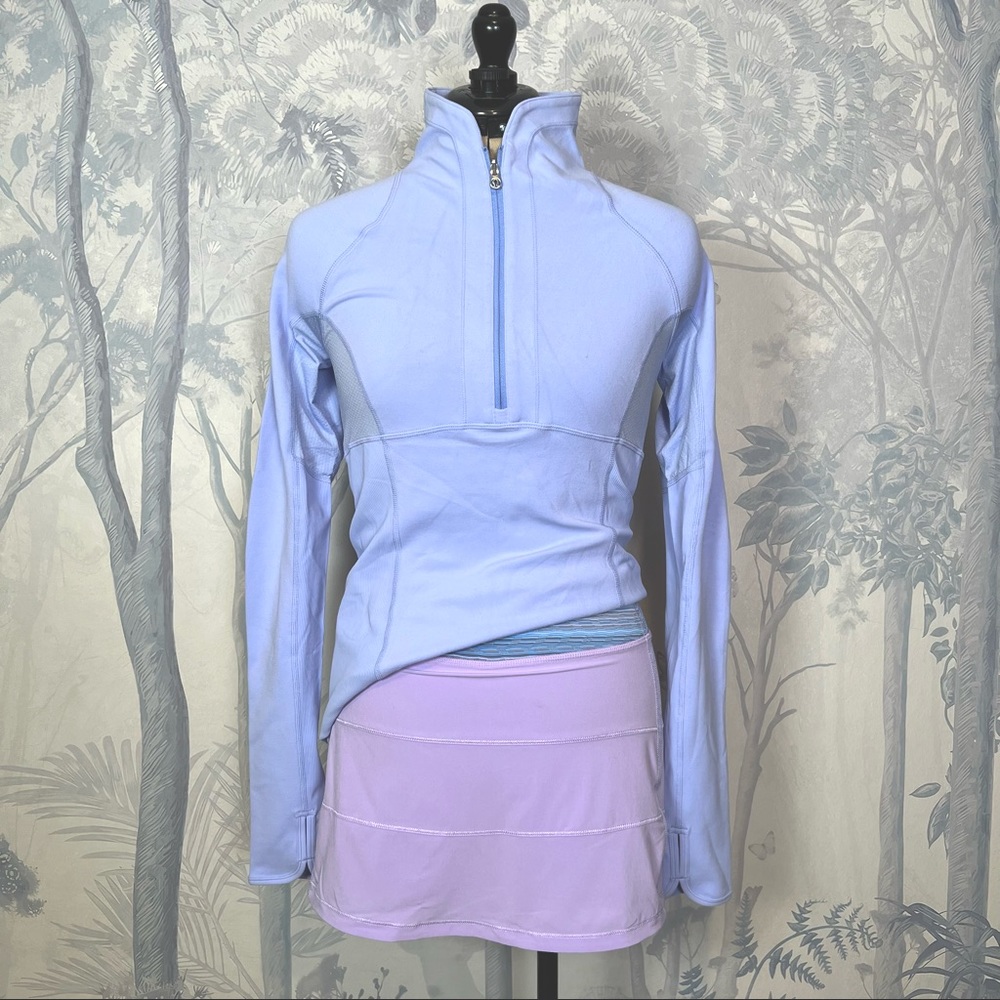 Lululemon Pace Rival Skirt II in Lilac/Wave Twist Lilac Caspian Blue 4 Tall - Picture 2 of 16